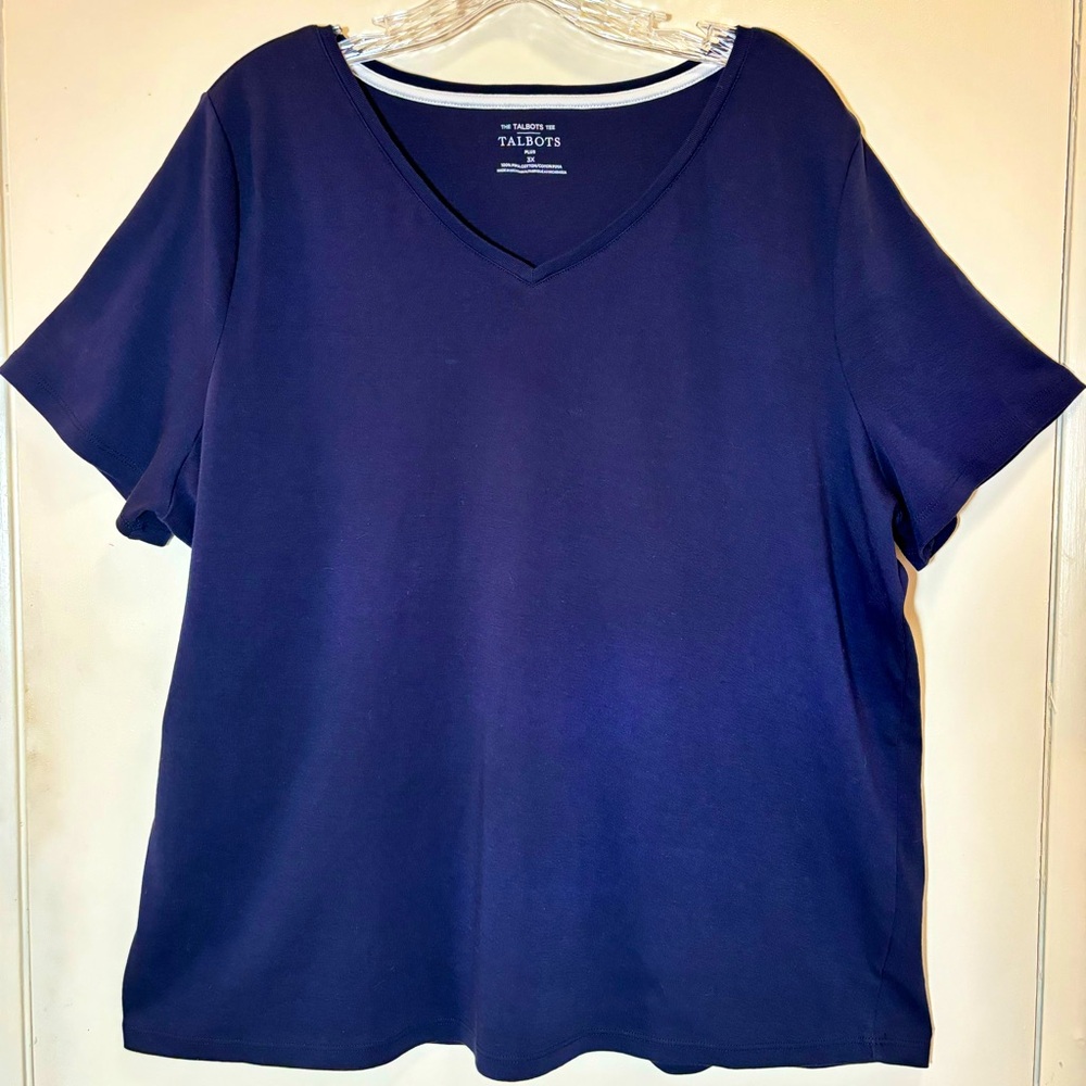 The Talbots Tee navy blue